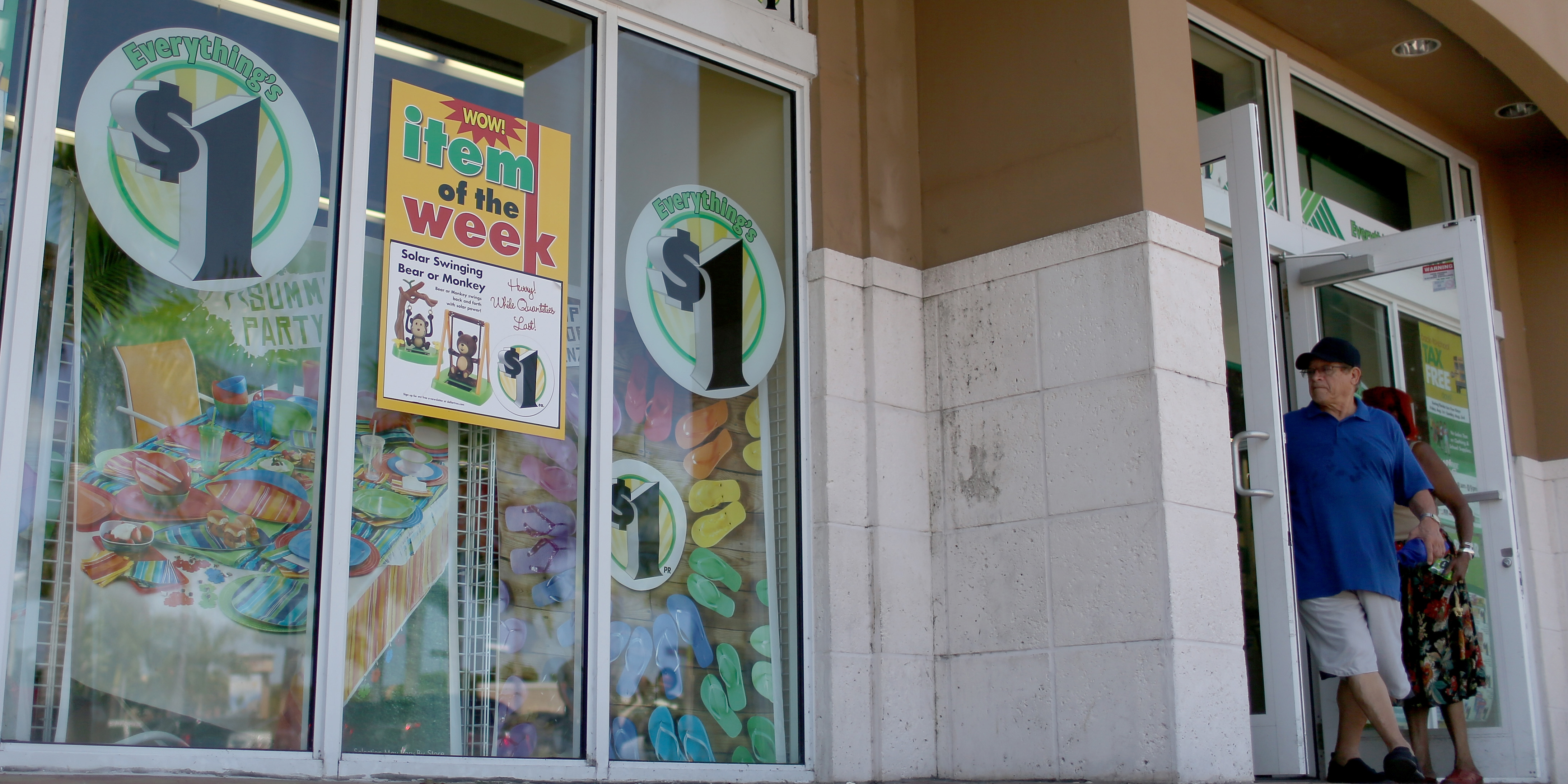 MIAMI, FL - JULY 28:  A Dollar Tree store is seen on July 28, 2014 in Miami, Florida.   Dollar Tree announced it will buy Family Dollar Stores for about $8.5 billion in cash and stock.  (Photo by Joe Raedle/Getty Images)
