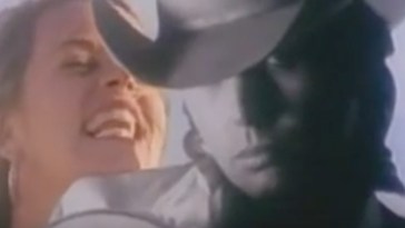 Screenshot from Mary Chapin Carpenter's music video "I Feel Lucky"