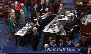 Screenshot of Senate Floor 03-02-17