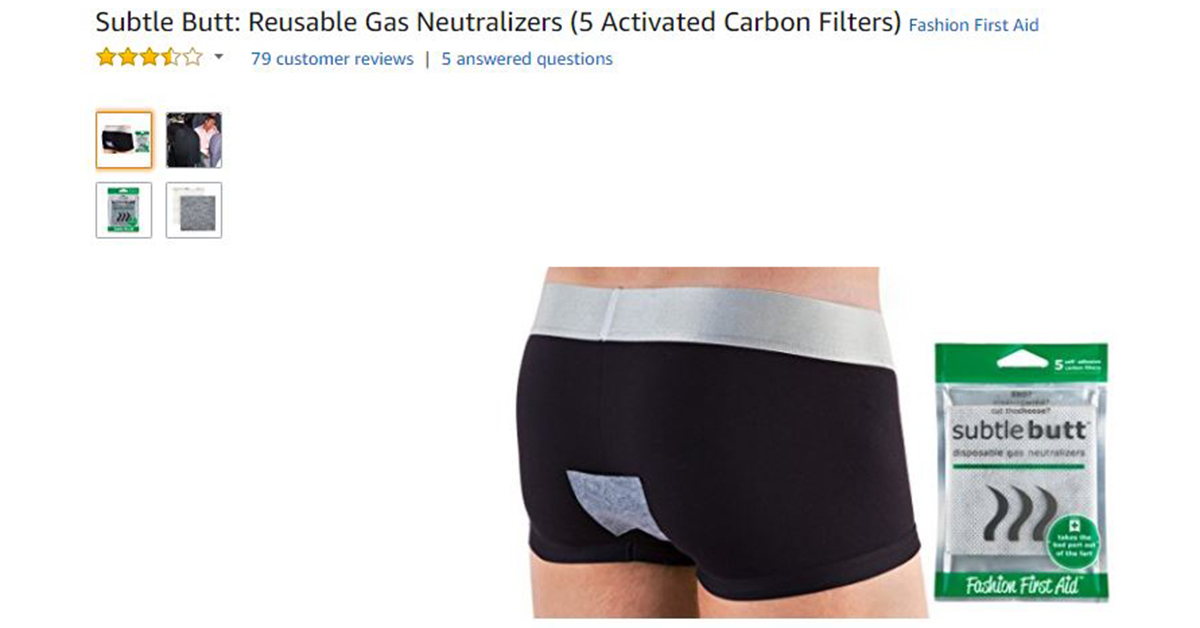 Underwear Flatulence Pads Charcoal Filters  
