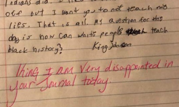 Kid accuses teacher of lying about Christopher Columbus