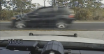 Car "stuck" while speeding down Florida highway