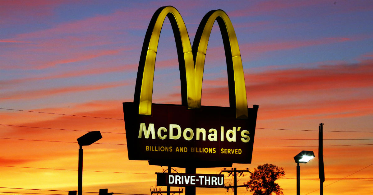 McDonald's drive-thru fast food