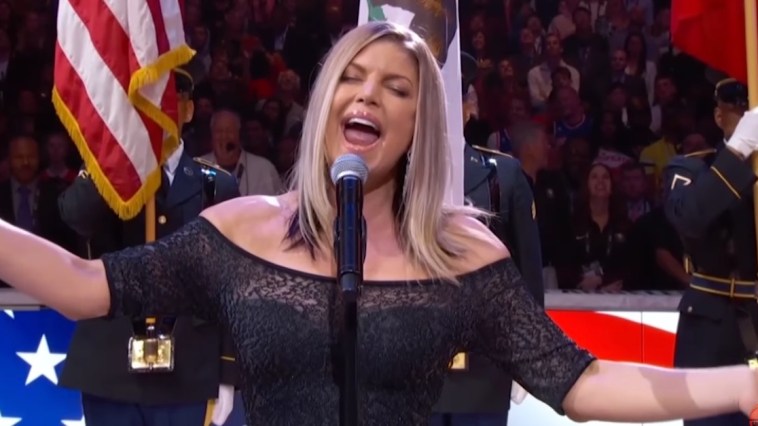 Singer Fergie National Anthem