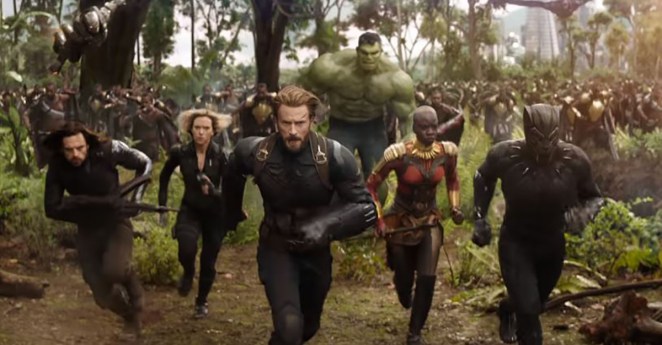 Scene from "Avengers: Infinity Wars"