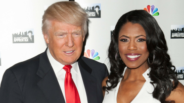 President Donald Trump and Omarosa Manigault