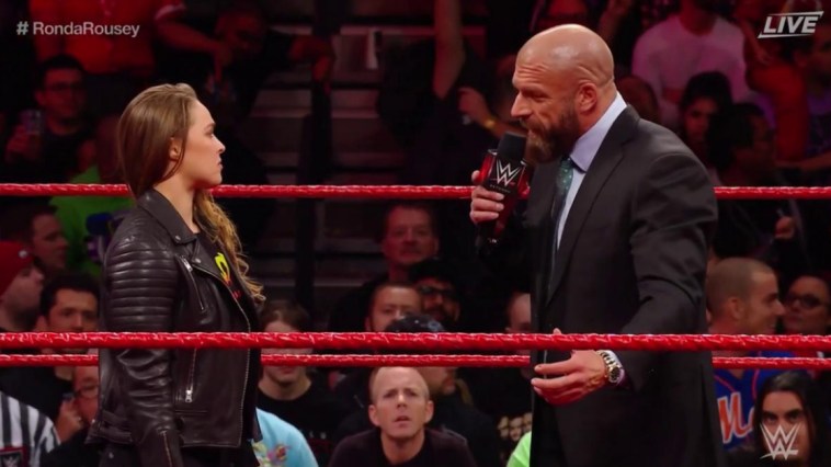 Ronda Rousey attacks Triple H in WWE