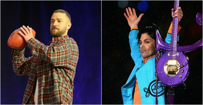 Justin Timberlake and Prince Super Bowl LII