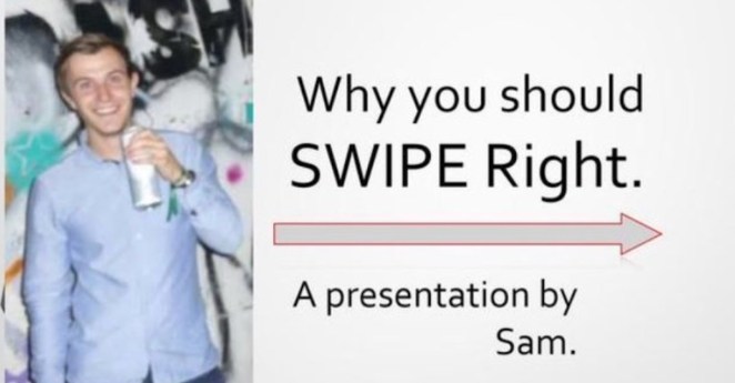 British student makes Tinder PowerPoint