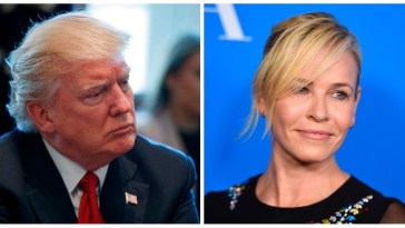 President Donald Trump and comedienne Chelsea Handler