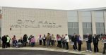 Crowds protest and support an "In God We Trust" in Wentzville, Mo.
