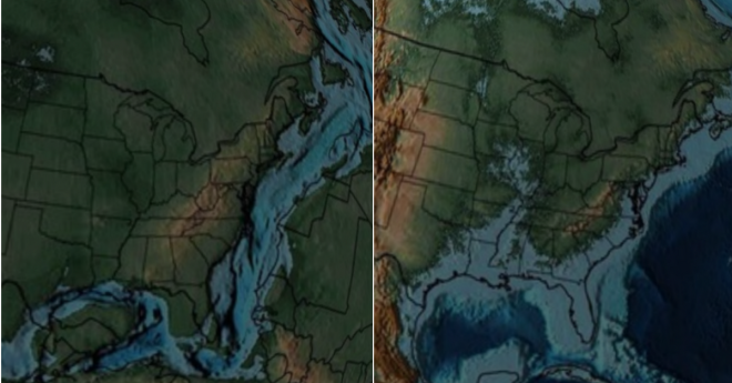 Ancient Earth Map US