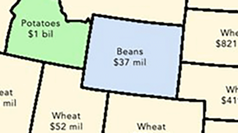 Lucrative Food Crop Map State