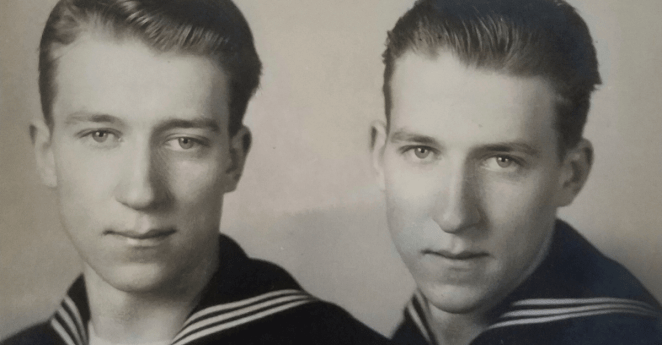 Twin Brothers Reunited Normandy