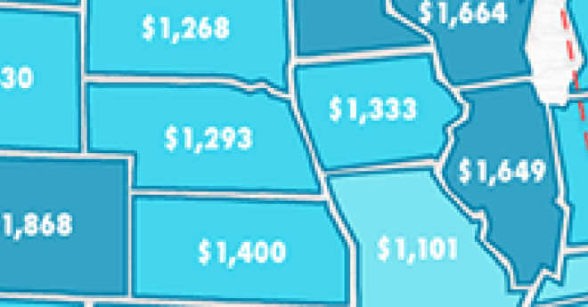 Map Average Cost Childcare State