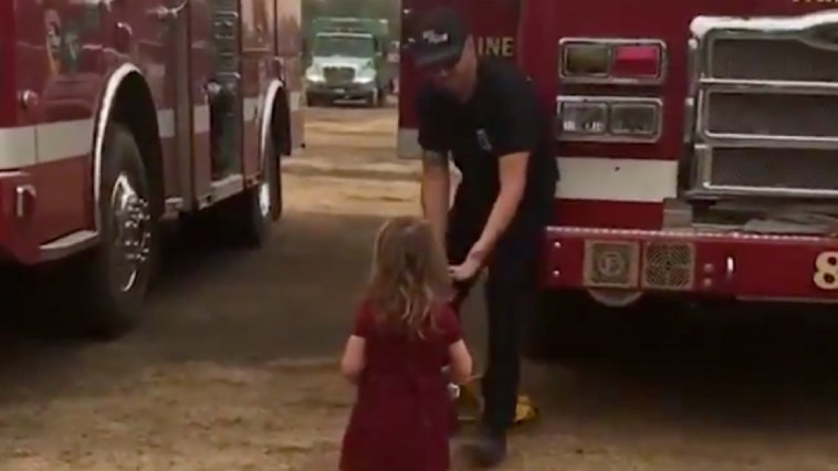 2-Year-Old Passes Out Burritos To Firefighters Battling Carr Fire