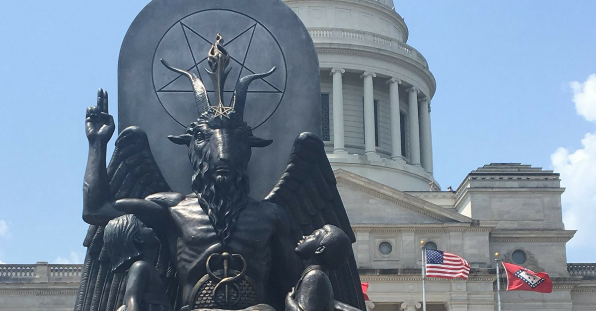 satanic statue arkansas capitol