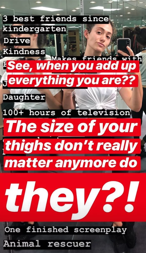 Emmy Rossum I Weigh Body Positivity