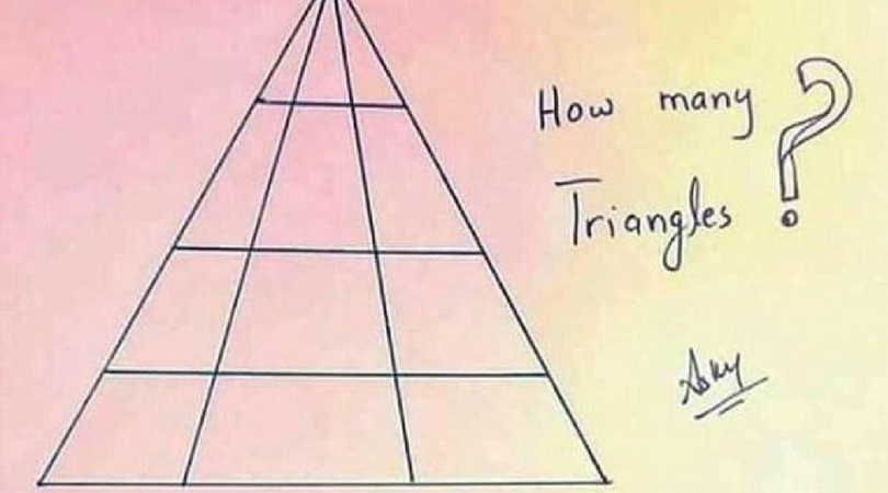 Can You Find All The Triangles In This Image?