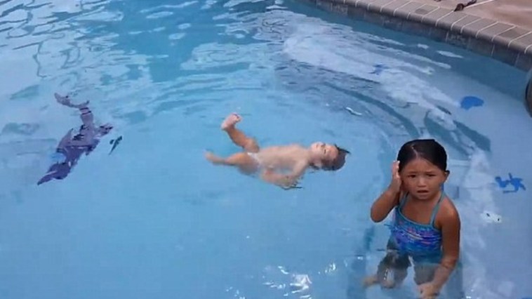 Watch This Adorable 1-Year-Old Swim Her Way Around The Pool