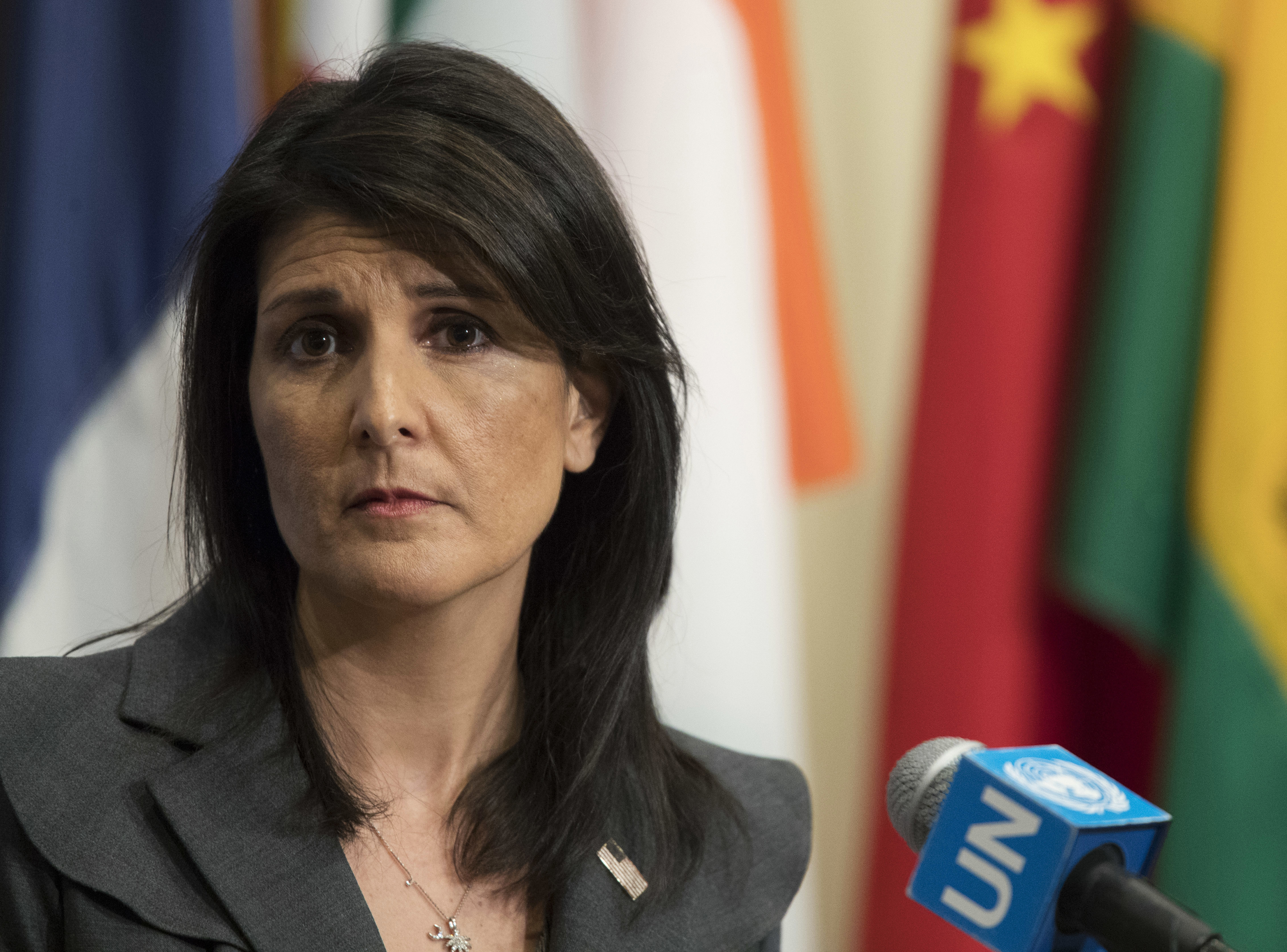 UN Ambassador Haley resigning; she gives no reason