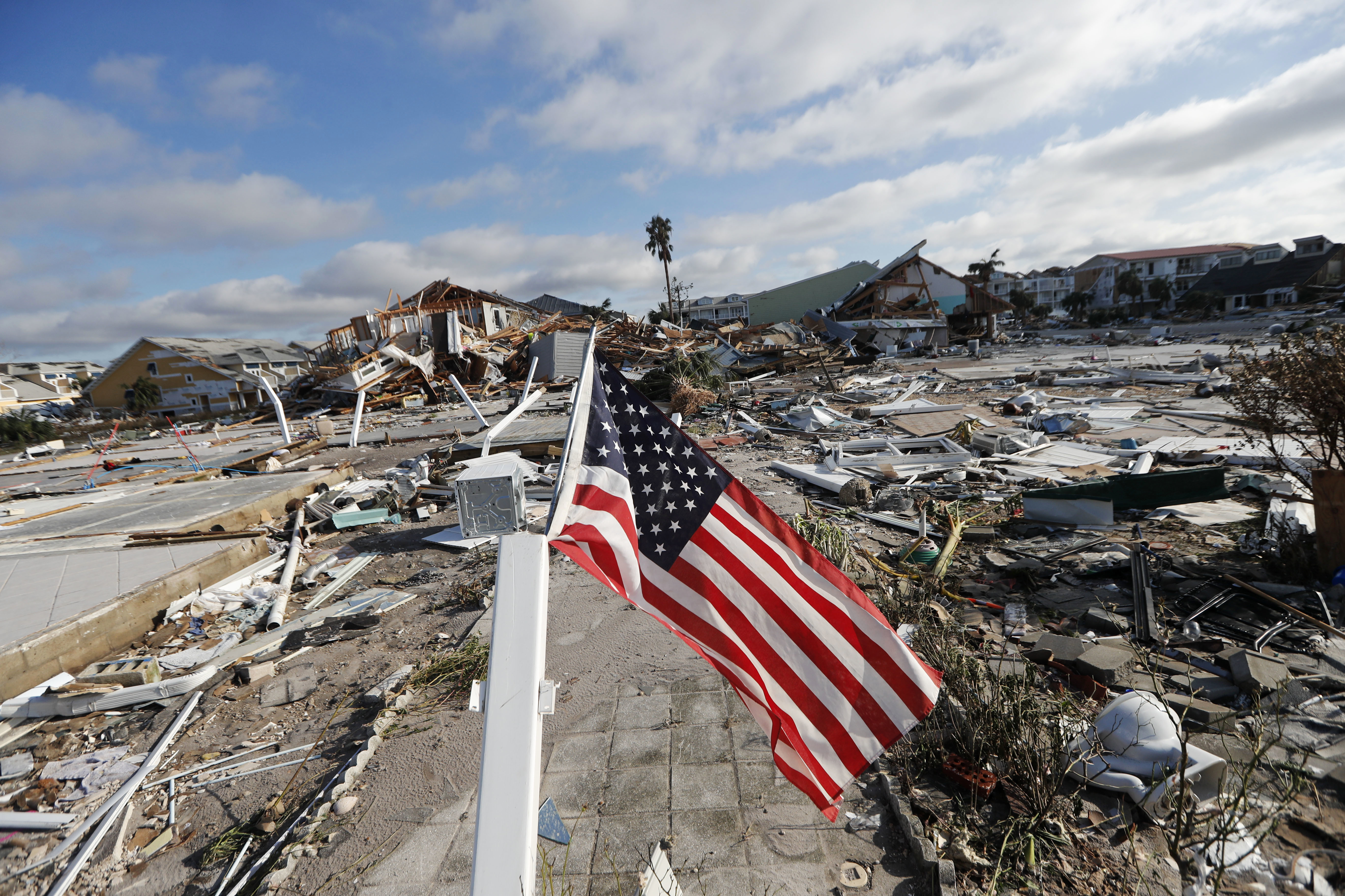 'Unimaginable Destruction': Hurricane Smashes Rows of Houses