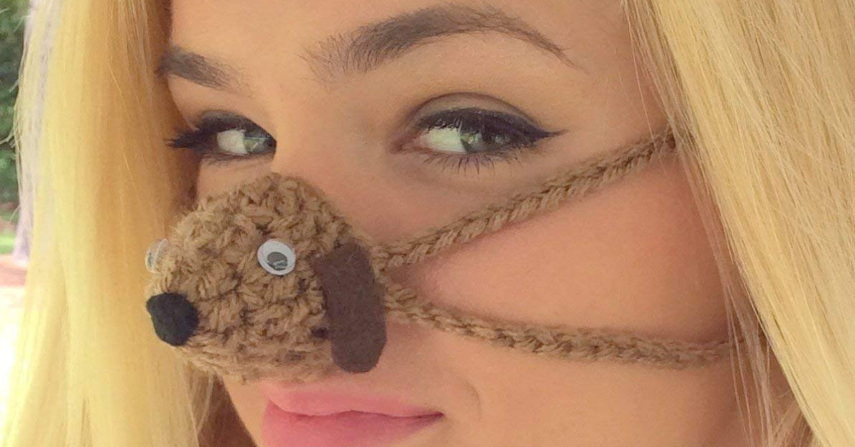 Baby Duck Nose Warmer by Aunt Martys Original Nose Warmers 