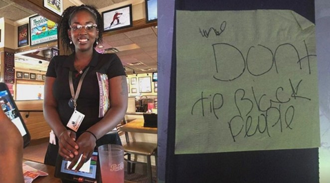 Applebee's Waitress Given Racist Note on Napkin Instead of Tip