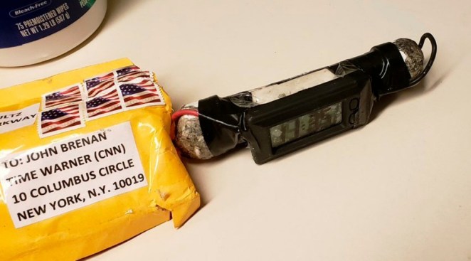 The Latest: Source: Some explosives mailed from Florida