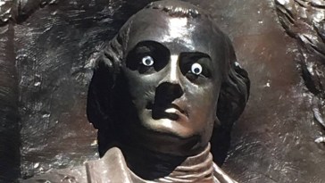 Pranksters Place Googly Eyes On Georgia Historic Monument