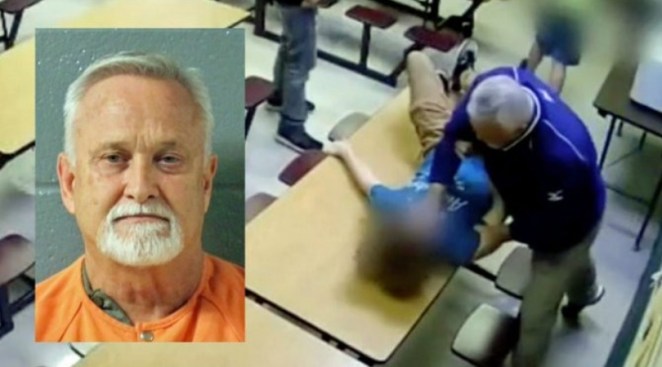 Teacher Caught On Video Grabbing Student By Throat, Slams Him on Table