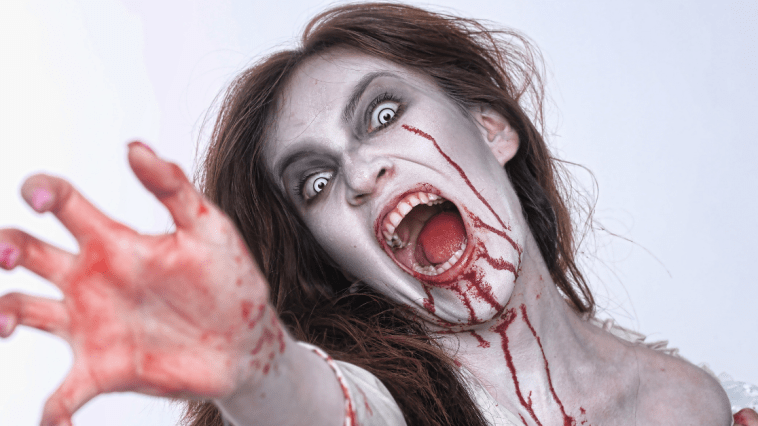 Zombie Woman Bite Penis