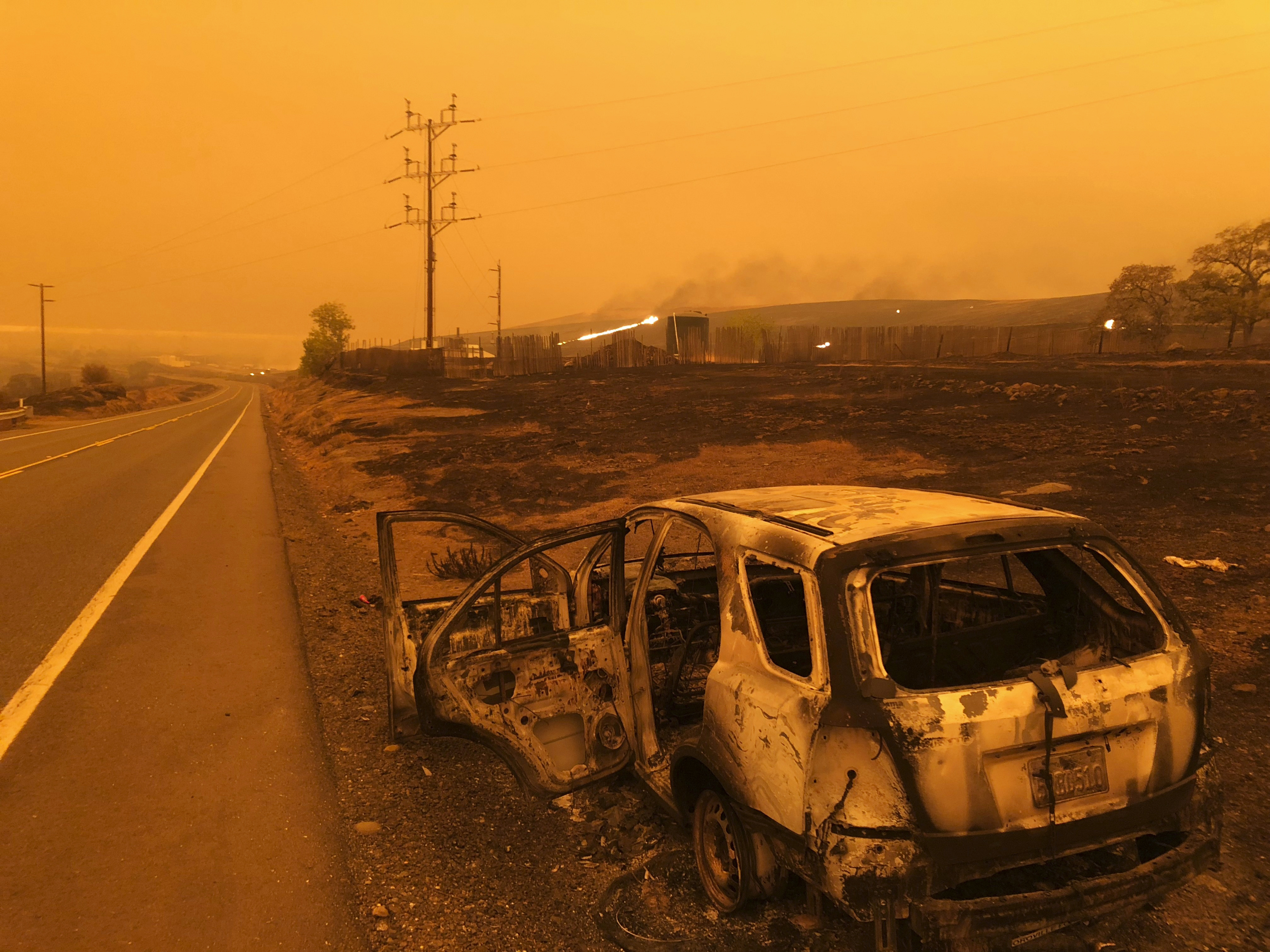 North California Wildfire Claims 5 Lives and Quadruples in Size