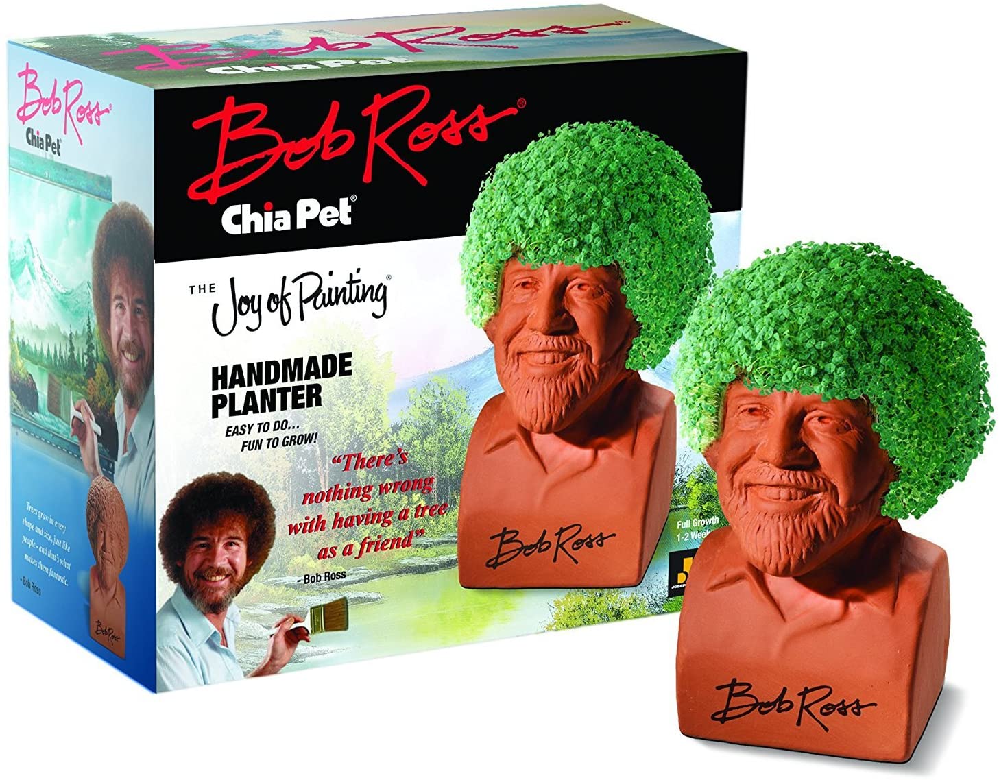 Chia Pet Bob Ross with Seed Pack