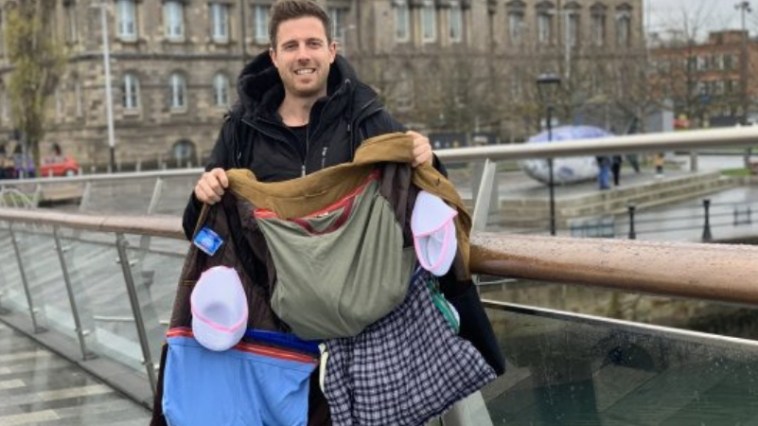 Man Sews Clothes Into Coat To Avoid Baggage Fees