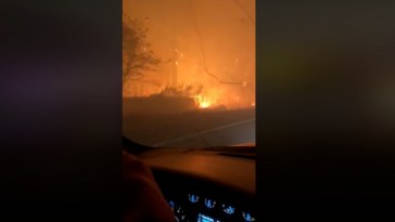 Dad Sings To Keep 3-Year-Old Calm As They Drive Through California Wildfire