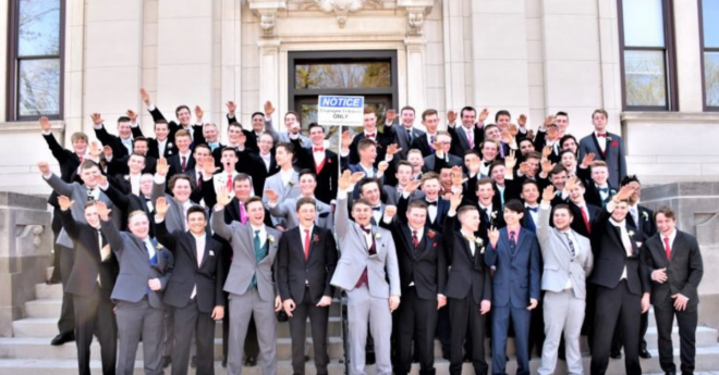 Wisconsin High School Nazi Salute
