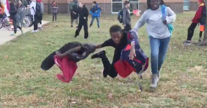 Little Boy Falling Down