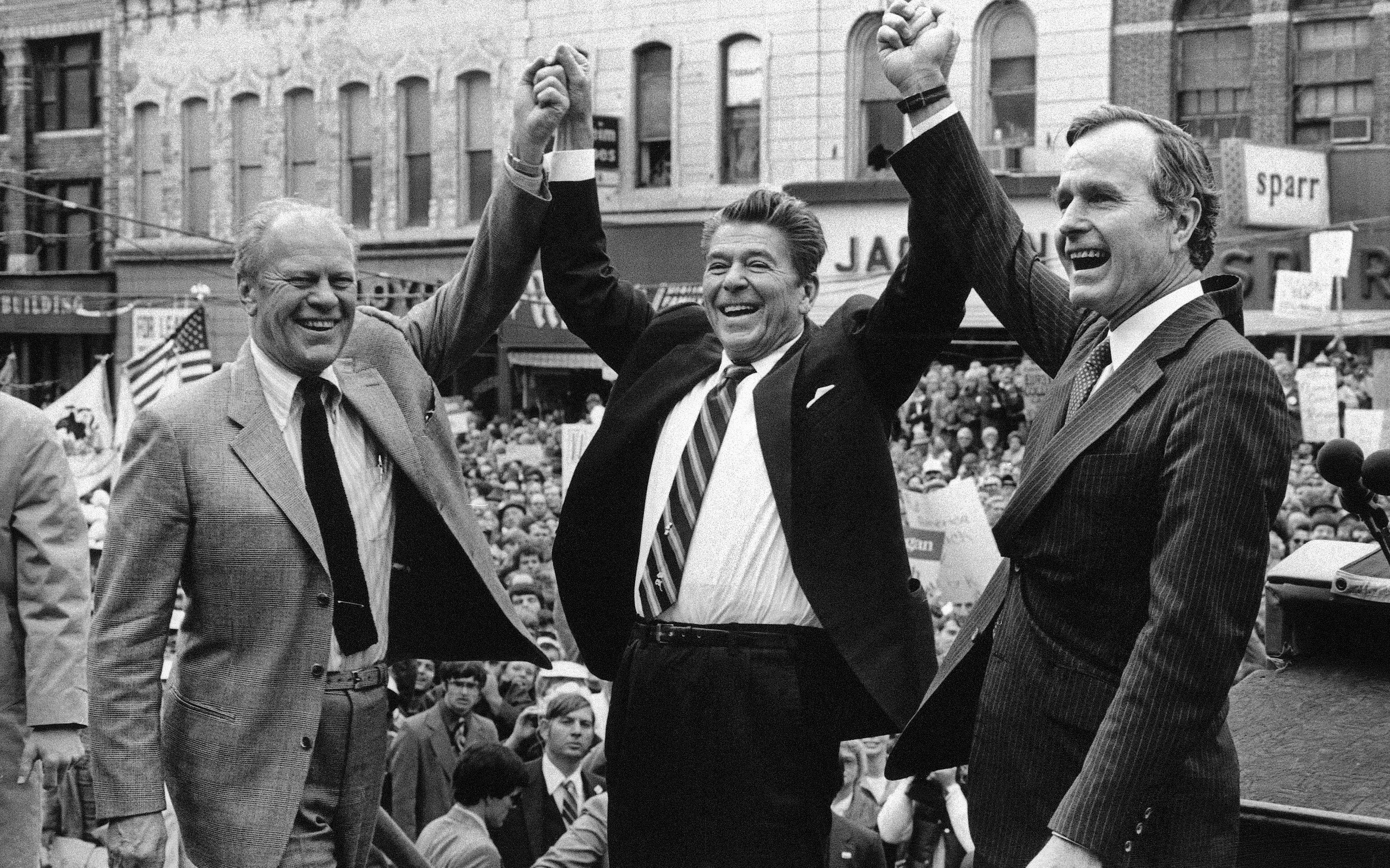 George H.W. Bush, Gerald Ford, Ronald Reagan