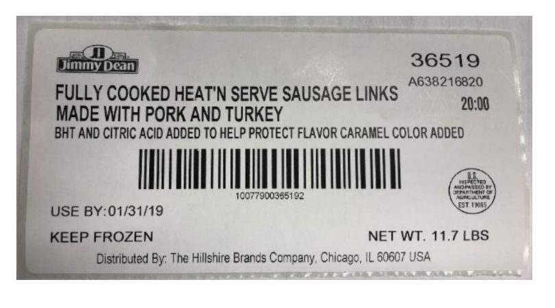 Recall Alert: 29,000 Pounds of Frozen Sausage Links May Have Metal Inside