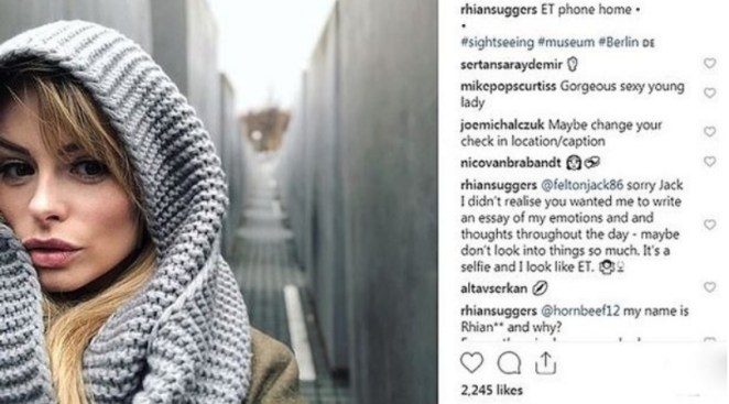 Model Receives Backlash After Posting Selfie at Holocaust Memorial
