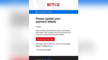 Police Warn of Scammers Posing as Netflix To Steal Personal Information