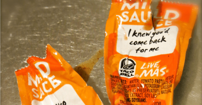 Taco Bell Shooting Hot Sauce