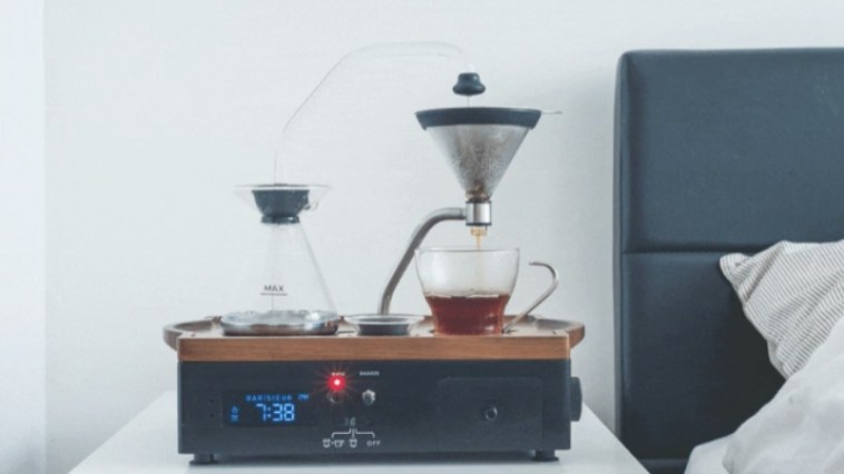 This Alarm Clock Wakes You Up With The Smell of Coffee, and We Can't Wait To Go To Sleep