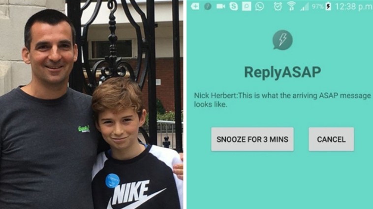 Dad Creates App That Freeze's Phones Until Children Answer Their Text