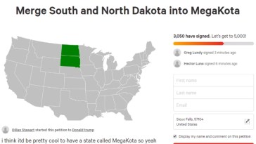 MegaKota? Petition Proposes Merging North and South Dakota Into 'MegaKota'