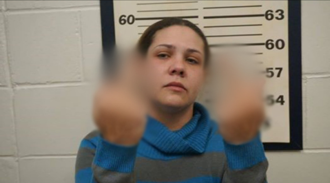 Mugshot Middle Fingers