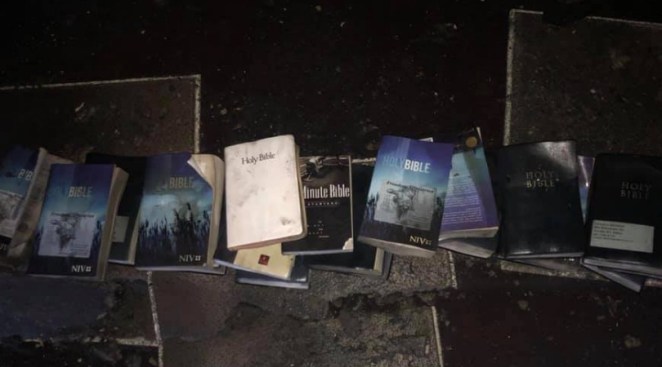 Was It A Miracle? Devastating Fire Burns Down Church, Crosses and Bibles Found Untouched