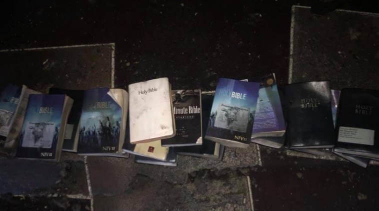 Was It A Miracle? Devastating Fire Burns Down Church, Crosses and Bibles Found Untouched