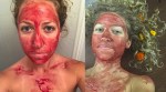 Women Smears Period Blood on Her Face To Show They Are "Beautiful and Powerful"